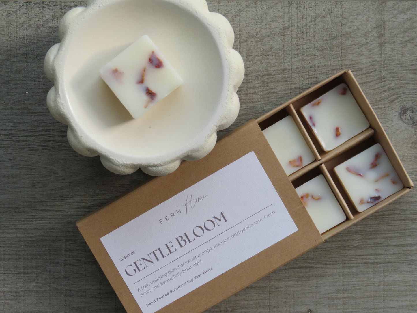 BOTANICAL Melt Gift Set - Soy Wax Melts and Ceramic Burner