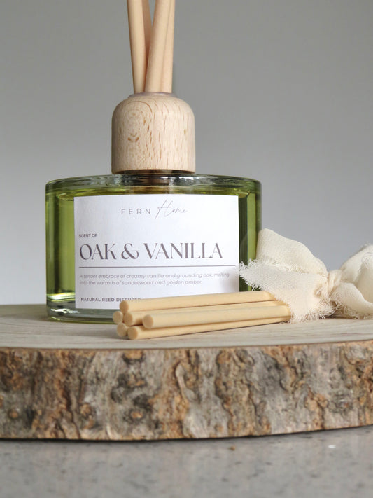 Oak & Vanilla Large 200ml Reed Diffuser